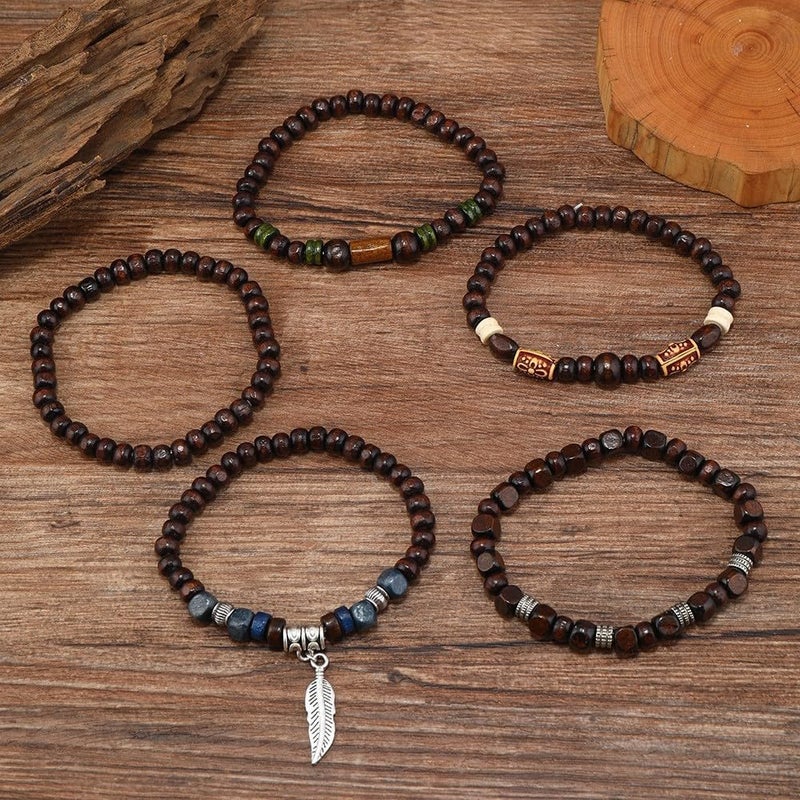 JAVMOO Gothic Bracelet Adjustable Punk Braided Leather Multilayer Grunge Set Bracelets Emo Metal Cuff Wrap Bangles Meaningful Gift - Image 3